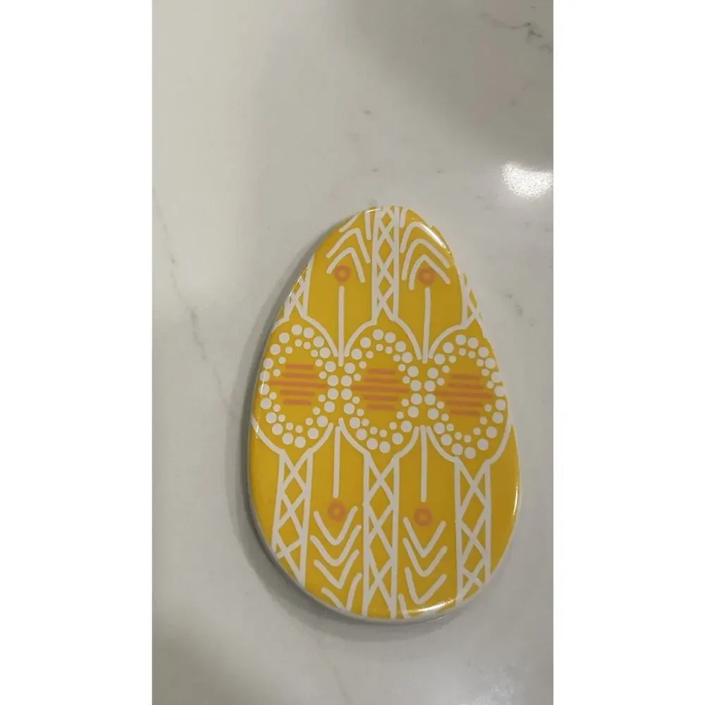 Happy‎ Everything Coton Colors Yellow Easter Egg Attachment With 9.25” Platter